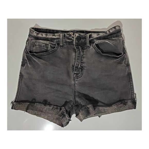 BDG Women's 26 Urban Outfitters Distressed High Rise Dark Gray Cutoff Shorts - Picture 1 of 5